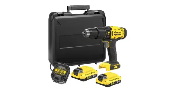Víkendová Akce Aku vrtačka s příklepem V20 18V 2x2,0Ah Stanley FatMax SFMCD711D2K