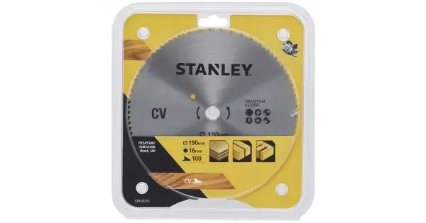 Cenová Bomba Pilový kotouč pro příčné řezy 190 x 16 mm, 100 zubů Stanley STA10215