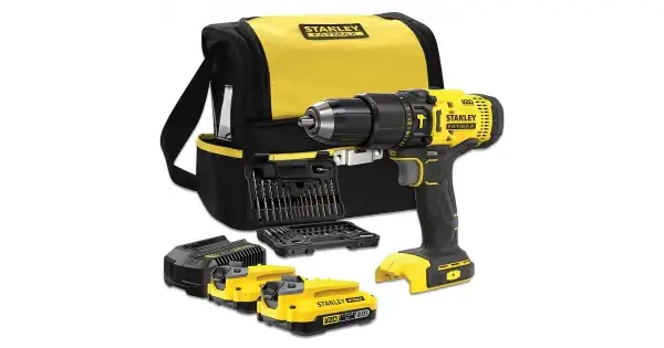 Aku příklepová vrtačka V20 18V 2x2,0Ah, příslušenství Stanley FatMax SFMCD711DSA Výprodej