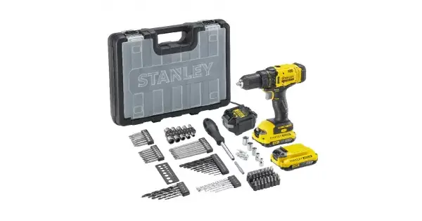 Aku vrtačka se sadou 100ks příslušenství V20 18V 2x2,0Ah Stanley FatMax SFMCD700D2A Originální