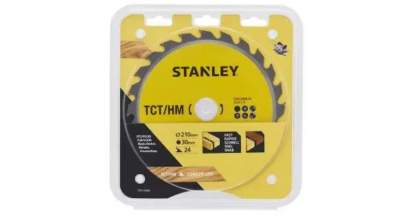 Pilový kotouč TCT/HM pro podélné řezy 210 x 30 mm, 24 zubů Stanley STA13040 Odeslání Ihned