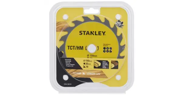 Zlevněný Pilový kotouč TCT/HM pro podélné řezy 150 x 20 mm, 18 zubů Stanley STA13010