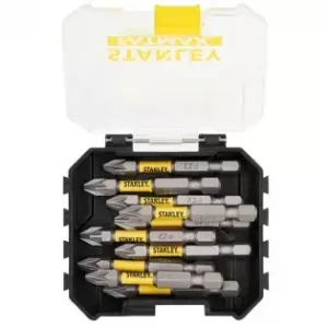 10dílná sada 50 mm bitů pro rázové utahováky PZ2 Stanley STA88572 Značkový