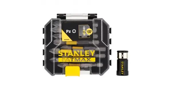 10dílná sada 50 mm torzních bitů PZ s držákem bitů Stanley STA88565 Nejprodávanější