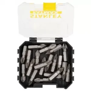 20dílná sada 25 mm bitů PZ2 Stanley STA88567 Nejlepší Cena
