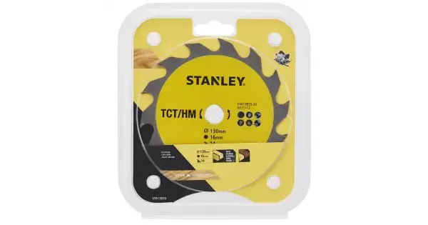 Nová Kolekce Pilový kotouč TCT/HM pro podélné řezy 130 x 16 mm, 14 zubů Stanley STA13055