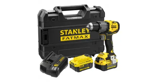 Top Prodej Aku bezuhlíková vrtačka s příklepem 18V 2x4,0Ah STANLEY FATMAX V20 SFMCD726M2T