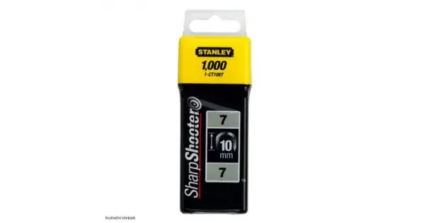 Sponky na kabely TYP 7 CT100, 10mm 1000ks Stanley 1-CT106T Ověřený