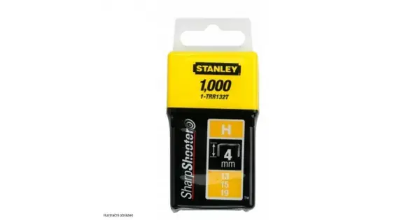 Vysoce Kvalitní LD sponky TYP H 13/15/19, 6mm 1000ks Stanley 1-TRR134T