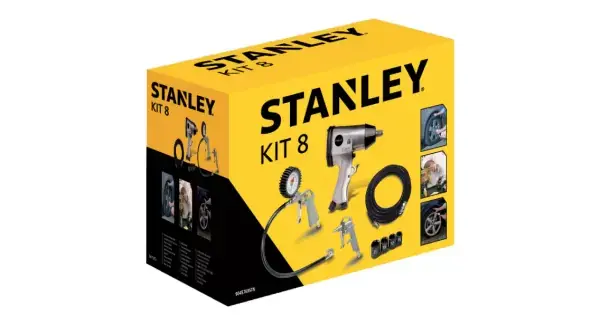 8dílná sada pneumatického nářadí s rázovým utahovákem Stanley 9045769STN Oblíbený