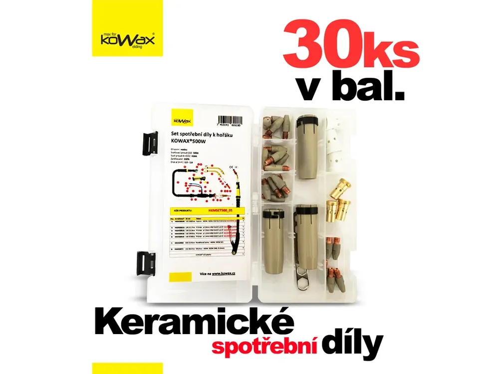 Omezená Nabídka KOWAX® SET spotřební díly k MIG hořáku 500W