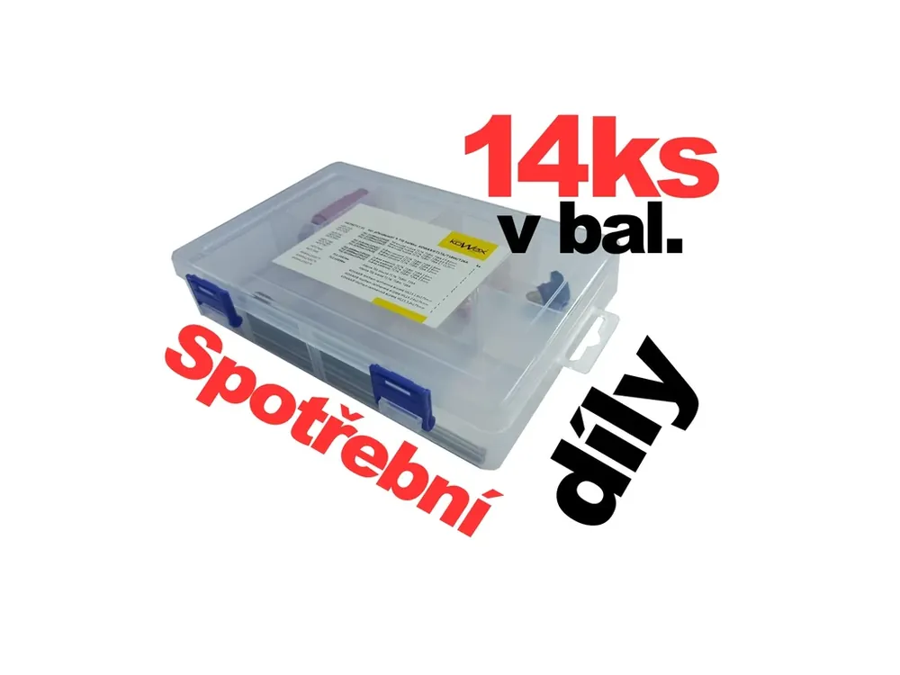 KOWAX® SET spotřební díly pro T17A, T18W, T26A - 14ks Cenově Výhodný