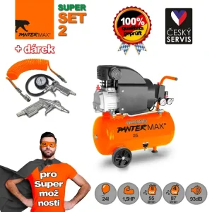 PANTERMAX® Olejový Kompresor AirFlow® 25 SET2 Nakupujte Hned