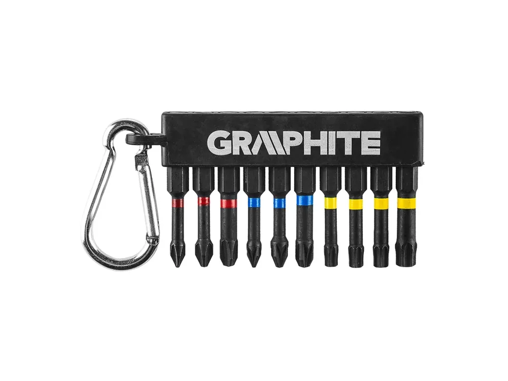 GRAPHITE Sada bitů úderových 10 dílů + karabina Poslední Šance