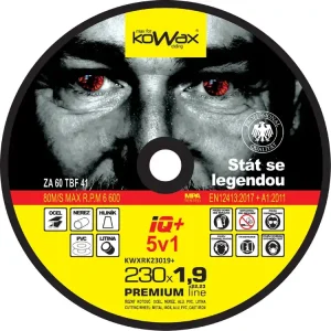 Expresní Doručení KOWAX® Řezný kotouč IQ+ 5v1 ø 230x1,9 mm