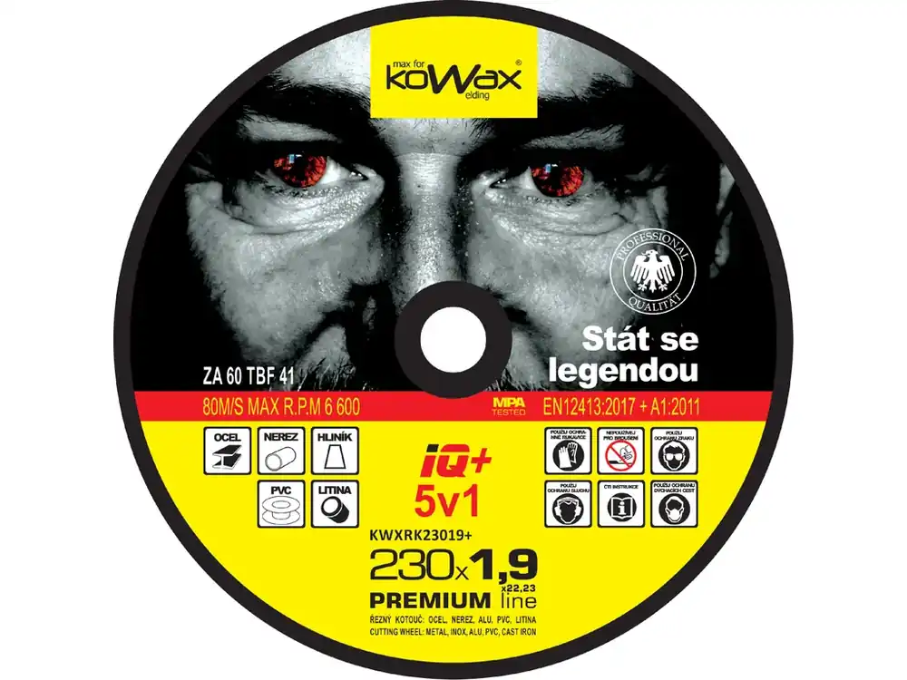 Expresní Doručení KOWAX® Řezný kotouč IQ+ 5v1 ø 230x1,9 mm