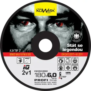 Výprodej KOWAX® Brusný kotouč IQ 2v1 ø 180x6,0 mm