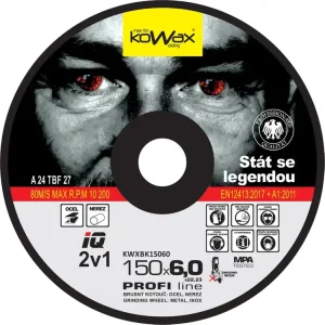 Poslední Šance KOWAX® Brusný kotouč IQ 2v1 ø 150x6,0 mm