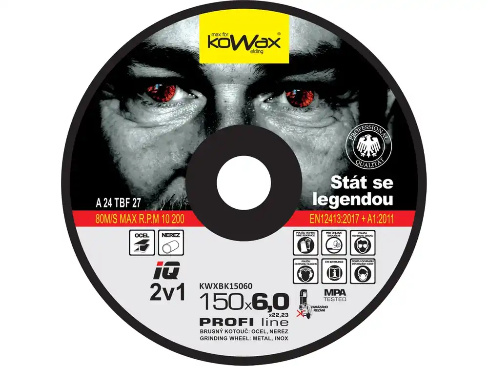 Poslední Šance KOWAX® Brusný kotouč IQ 2v1 ø 150x6,0 mm