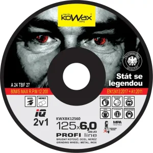 Hit Sezóny KOWAX® Brusný kotouč IQ 2v1 ø 125x6,0 mm