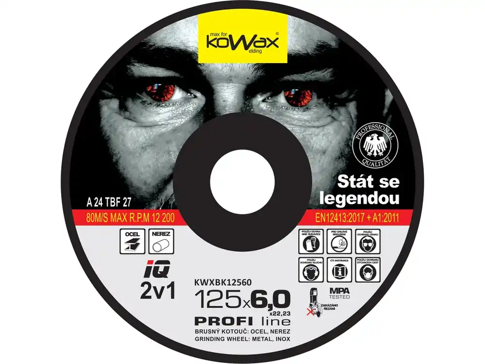 Hit Sezóny KOWAX® Brusný kotouč IQ 2v1 ø 125x6,0 mm