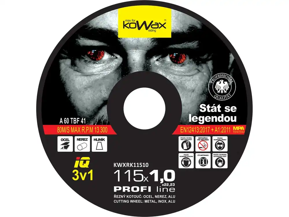 Nejprodávanější KOWAX® Řezný kotouč IQ 3v1 ø 115x1,0 mm