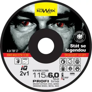 KOWAX® Brusný kotouč IQ 2v1 ø 115x6,0 mm Autentický