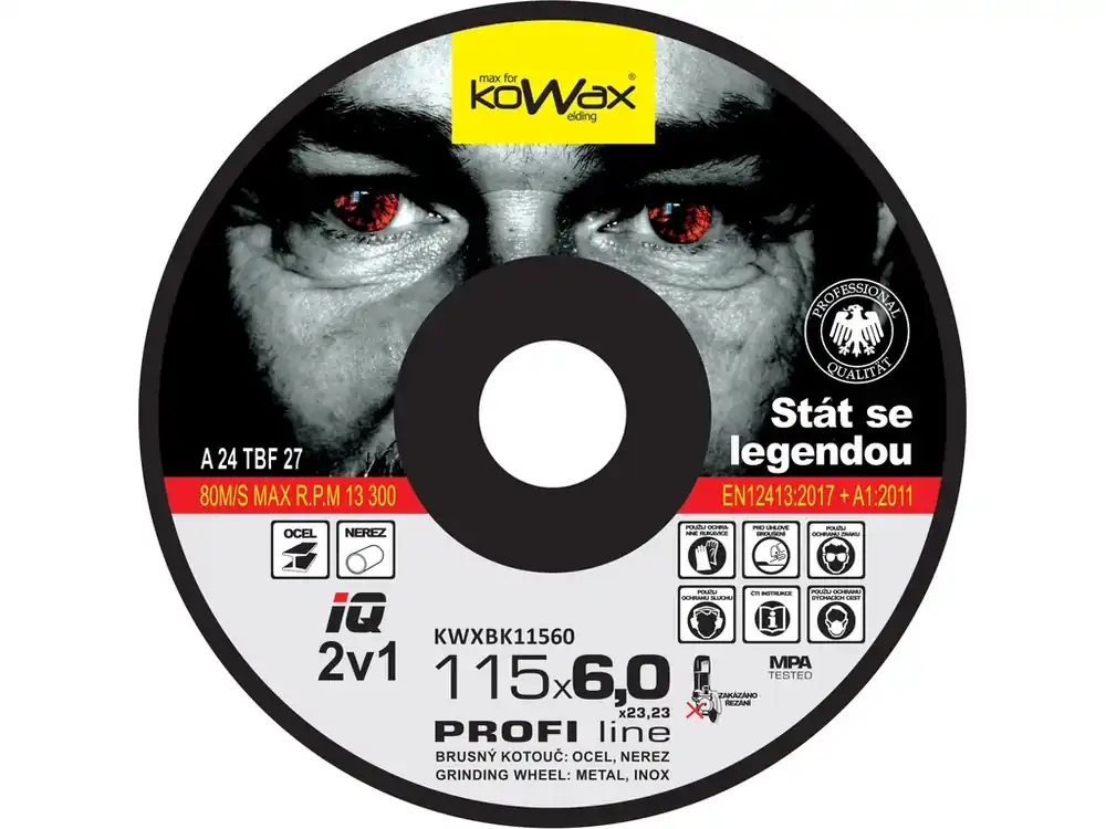 KOWAX® Brusný kotouč IQ 2v1 ø 115x6,0 mm Autentický