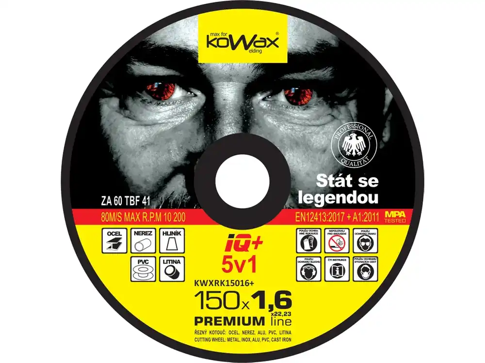 KOWAX® Řezný kotouč IQ+ 5v1 ø 150x1,6 mm Značkový