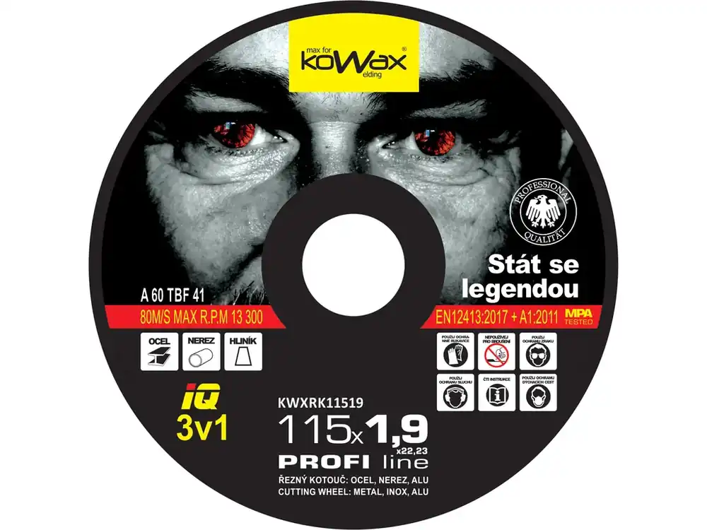 KOWAX® Řezný kotouč IQ 3v1 ø 115x1,9 mm Koupit Online