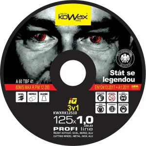 Ověřený KOWAX® Řezný kotouč IQ 3v1 ø 125x1,0 mm