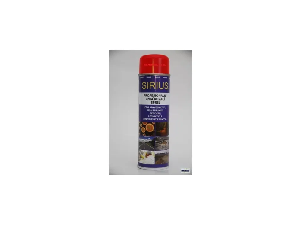 Značkovací sprej Sirius Standard 500ml - červený Víkendová Akce