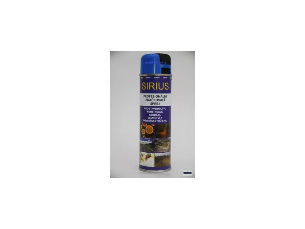 Novinka Značkovací sprej Sirius Standard 500ml - modrý