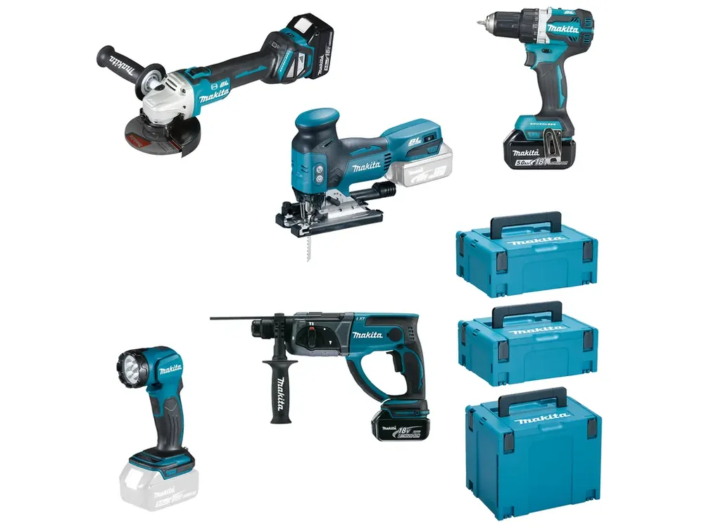 Cenově Výhodný Makita DLX5066TJ aku sada nářadí