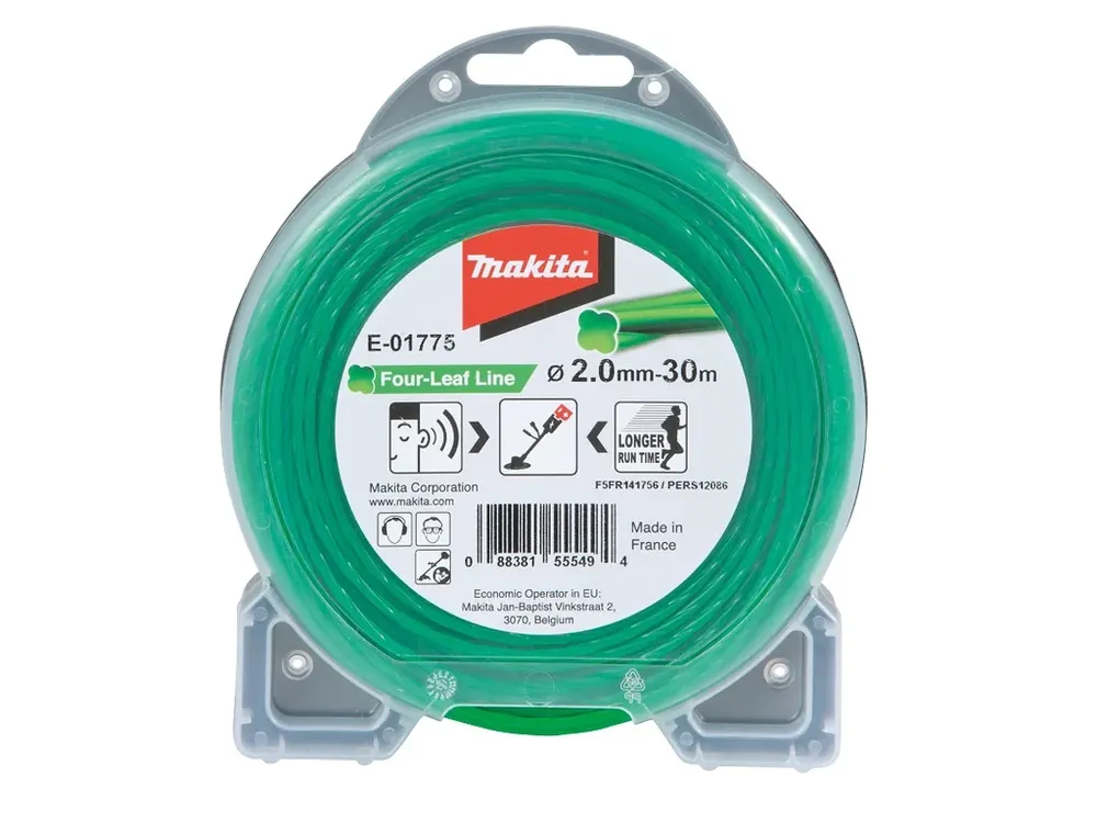Makita E-01775 struna nylonová 2,0mm, zelená, 30m, speciální pro aku stroje = old 197473-7 Značkový