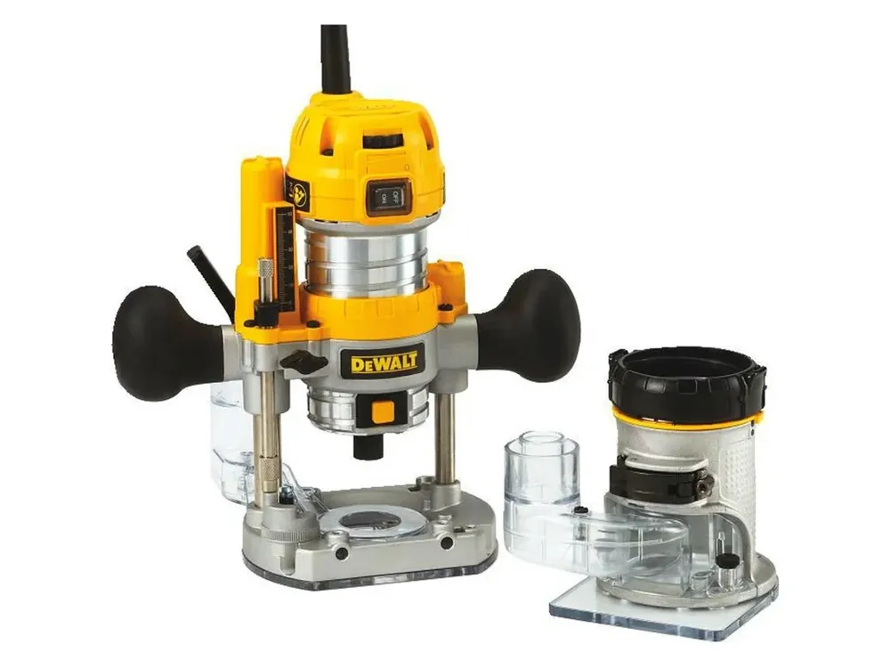Akce DeWALT D26204K-QS Sada 2 v 1 - horní a ohraňovací fréza - parametry viz D26200 + D26203, v kufru