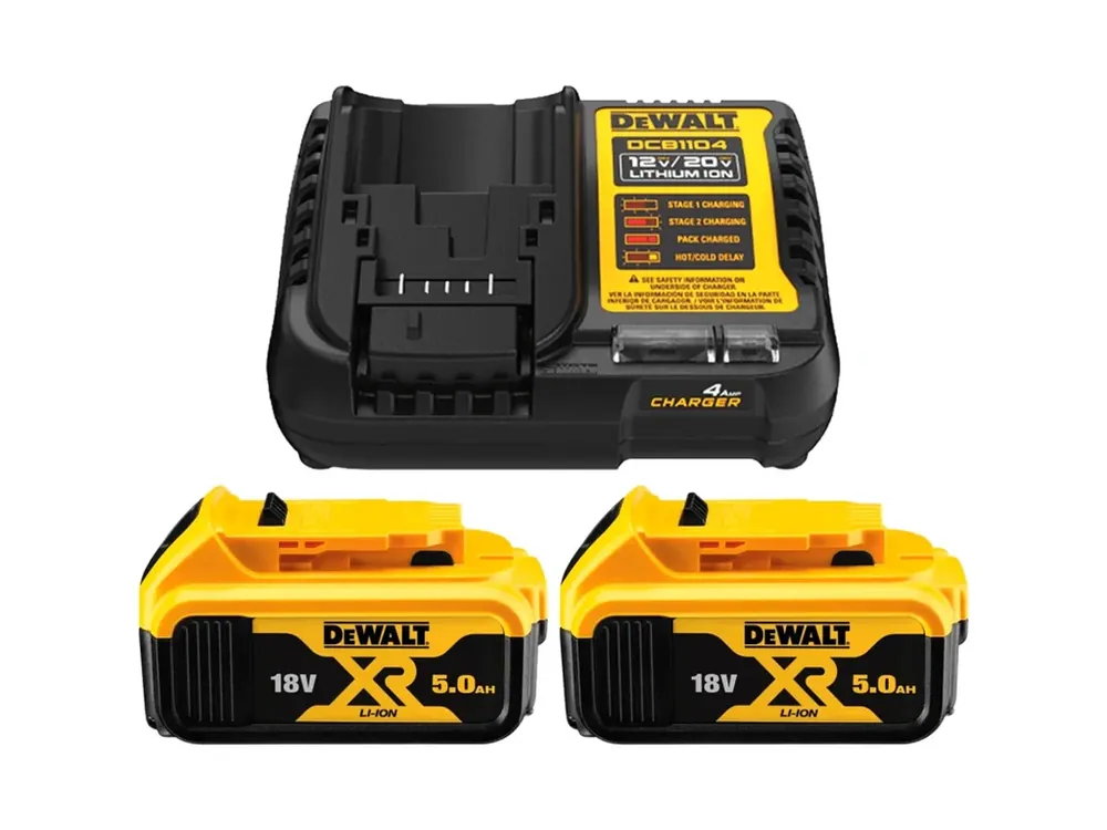 DeWALT DCB1104P2-QW XR nabíječka + 2 x 18 V 5,0 Ah Li-Ion Pouze Dnes