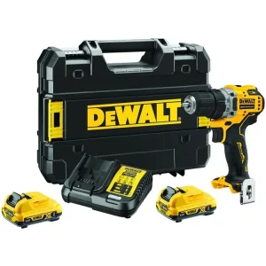Značkový DeWALT DCD701D2-QW 12V BEZUHLÍKOVÁ vrtačka 2 x akumulátor 2,0 Ah, 0 - 500 - 1500 ot./min, sklíčidlo 10 mm
