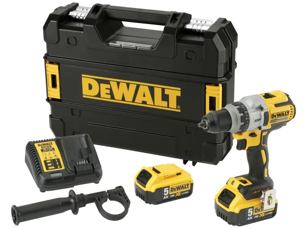 Dokud Zásoby Vydrží DeWALT DCD991P2-QW 18V XRP BEZUHLÍKOVÁ vrtačka / 2 x 5,0 Ah Li-Ion / 95/66 Nm / 450/1300/2000 ot./min / kufr Tstak