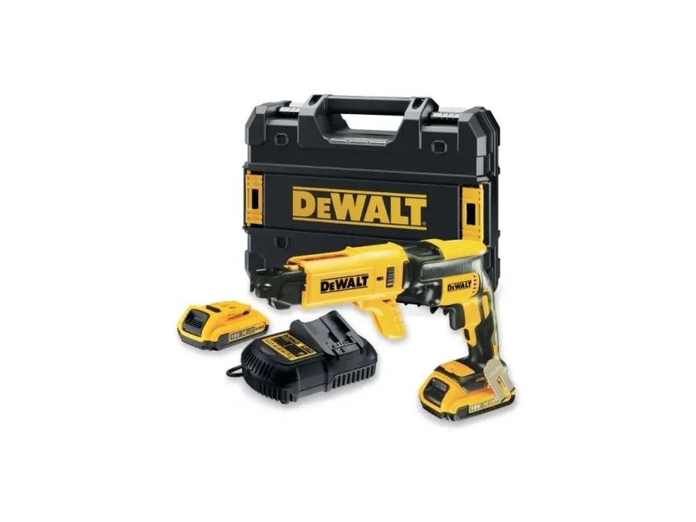 Top Prodej DeWALT DCF620P2K-QW 18 V XR sádrokartonářský šroubovák / 2x 5,0 Ah / 5 - 30 Nm / 4400 ot./min / Tstak II / mag. prodloužení nástroje / Ph2 25 mm