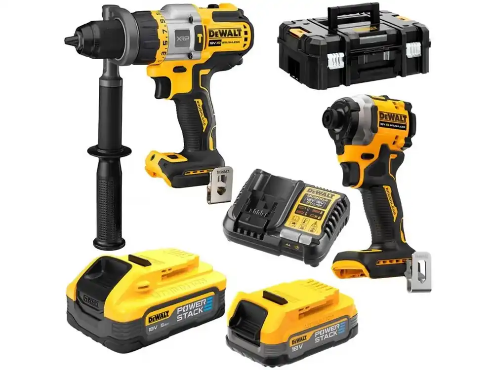 Oblíbený DeWALT DCK2052H1E1T-QW 18V sada DCD999 a DCF850 5 Ah a 1.7 Ah