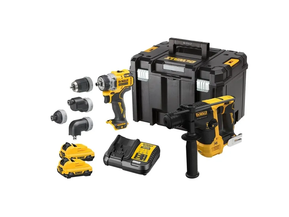 Cenová Bomba DeWALT DCK2101L2T-QW 12V sada DCD703 a DCH072, 2x3Ah, Tstak