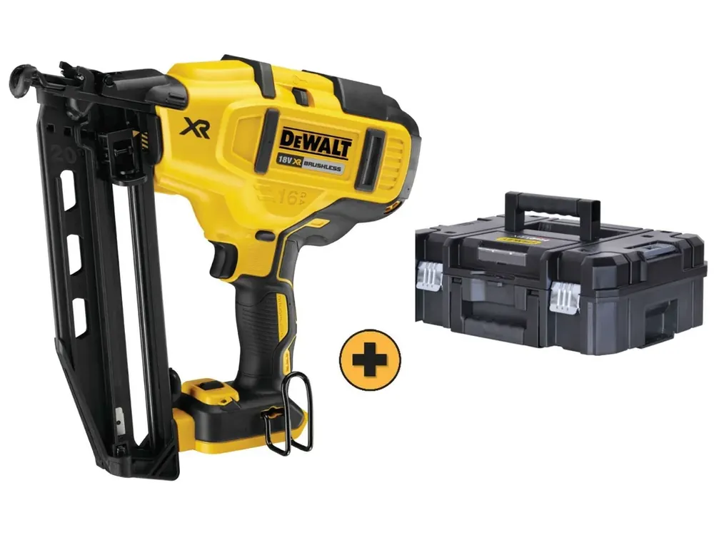 Nová Kolekce DeWALT DCN660NT-XJ 18V BEZUHLÍKOVÁ dokončovací hřebíkovačka 32 - 63 mm, bez baterií, Tstak kufr