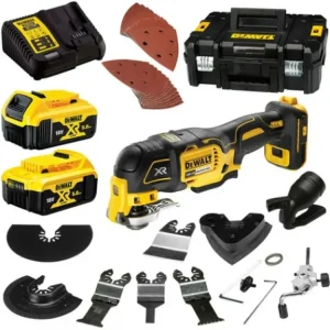 Akce DeWALT DCS356P2-QW 18V BEZUHLÍKOVÁ XR oscilační multibruska, 2 x Li-ion 5,0 Ah, kufr T Stak, 35 ks příslušenství