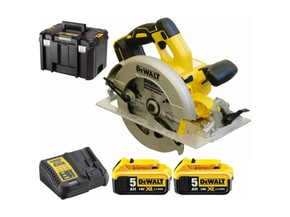 Nejprodávanější DeWALT DCS570P2-QW 18V XR BEZUHLÍKOVÁ kotoučová pila / 2 x aku 5,0 Ah / kotouč 184 x 14 mm / prořez 65 mm