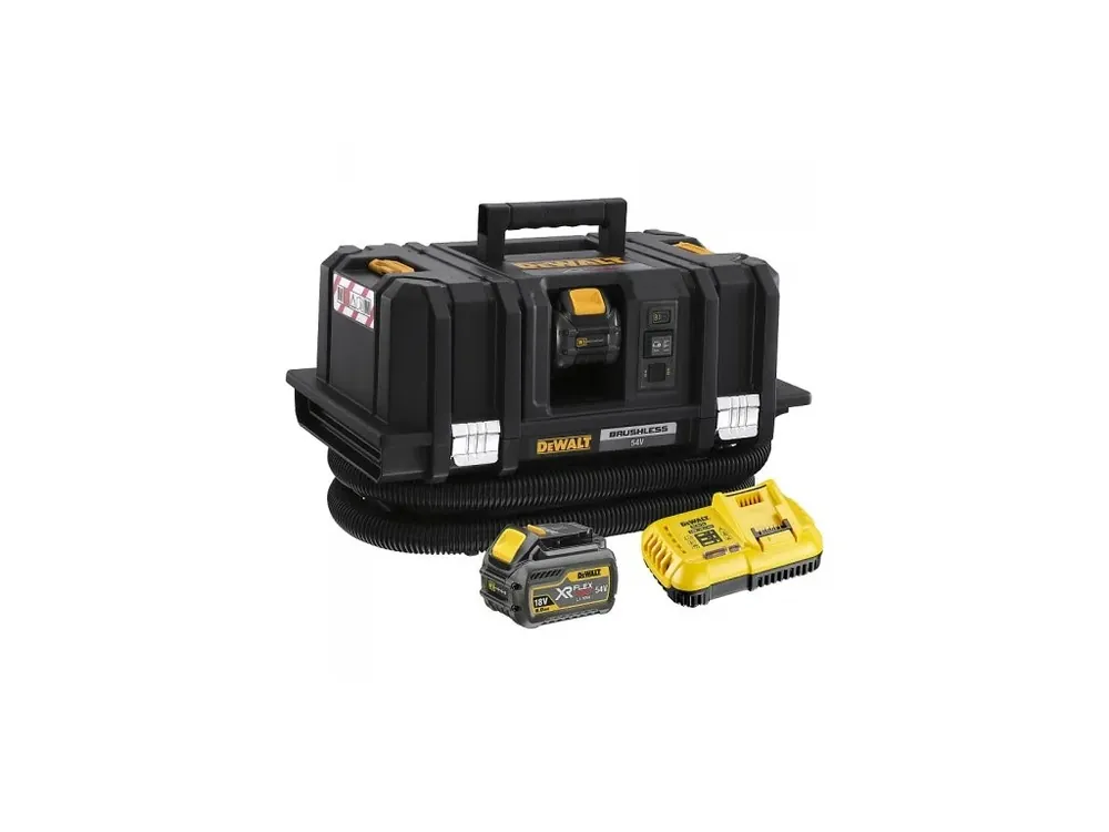 Nejlepší Cena DeWALT DCV586MT2-QW 54V FLEXVOLT vysavač třídy M, 2 x akumulátor 3,0 Ah, dálkové ovládání, kompatibilní se systémem TSATK