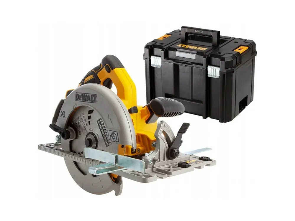 DeWALT DCS572NT-XJ18V XR BEZUHLÍKOVÁ kotoučová pila se základnou pro nasazení na lištu / kotouč 184 x 14 mm / prořez 65 mm / Bez aku a nabíječky v kufru Tstak Omezená Nabídka