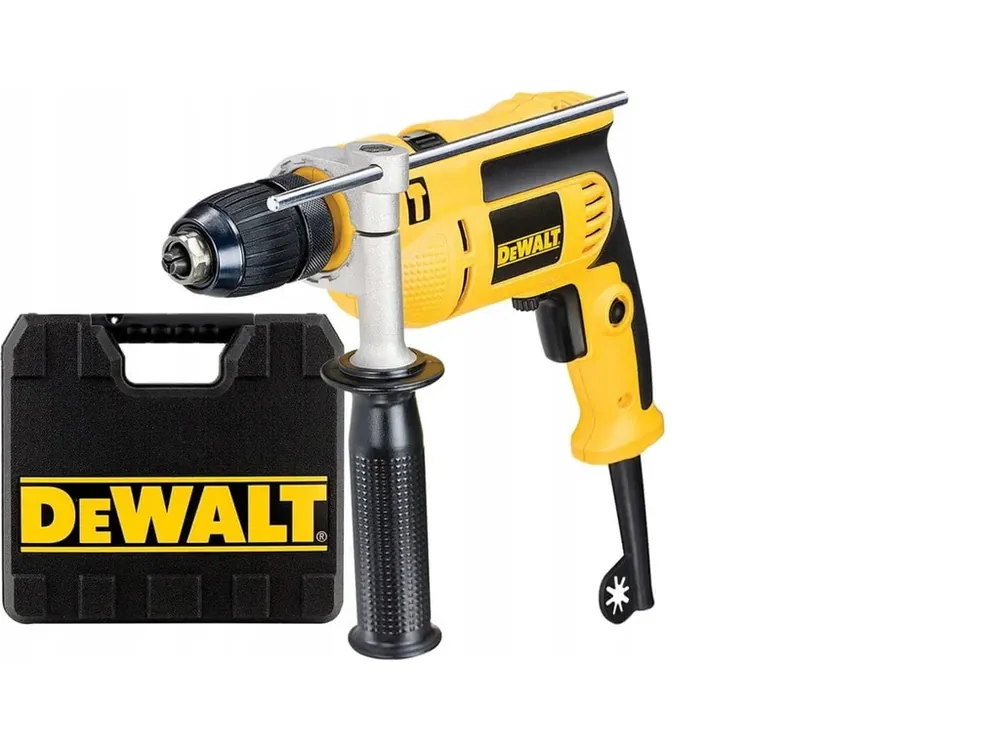 DeWALT DWD024KS-QS 13 mm vrtačka s rychloupínacím sklíčedlem a s příklepem, 650 W v kufru Speciální Cena