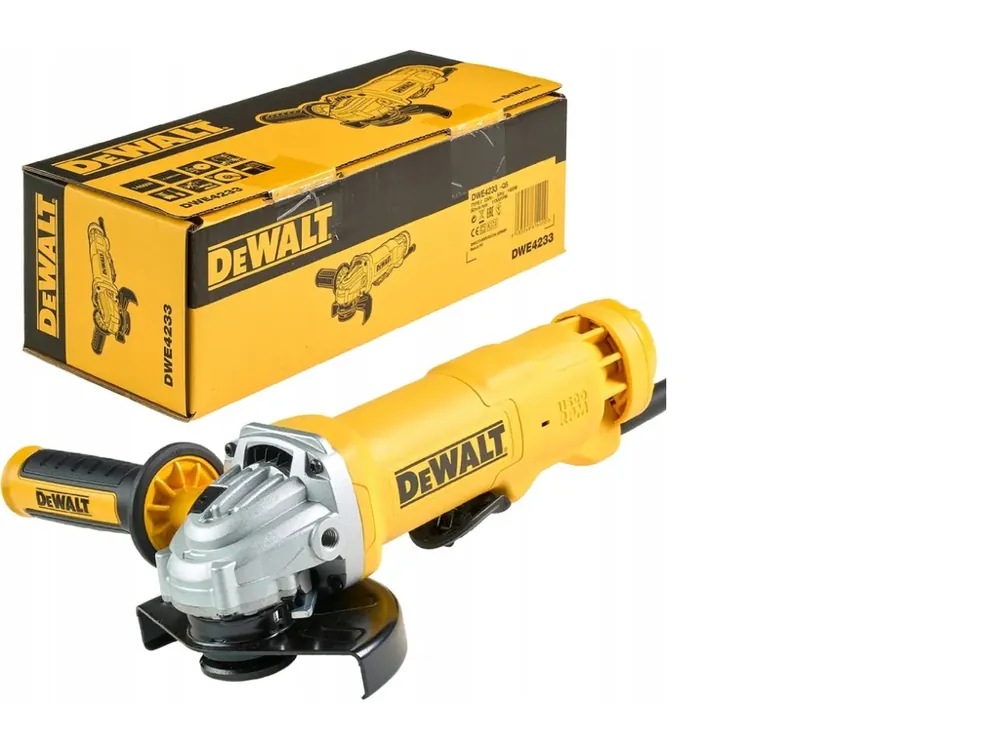 DeWALT DWE4233-QS 125 mm, 1400 W, 11 500 ot/min, odfuk nečistot, kolíbkový spínač Expresní Doručení