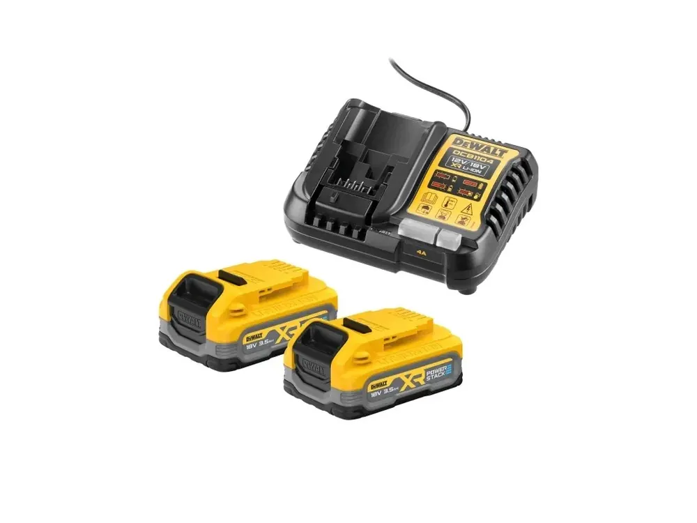 Bezpečná Platba DeWALT DCB1104S2 set aku baterií 18V 2x 3,5Ah + nabíječka
